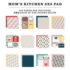 Echo Park Mom's Kitchen 6 x 6 Paper Pad mk470023 Detailed Images