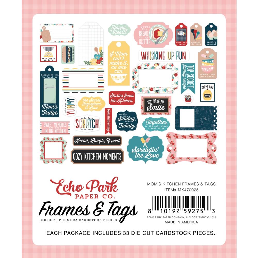 Echo Park Mom's Kitchen Frames And Tags mk470025 Product Image