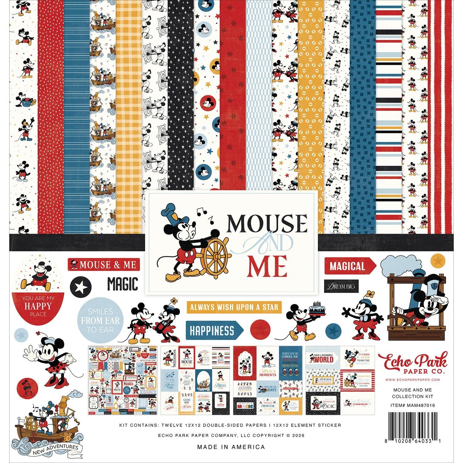 Echo Park Mouse And Me 12 x 12 Collection Kit mam487016