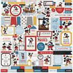 Echo Park Mouse And Me 12 x 12 Collection Kit mam487016 Cardstock Stickers