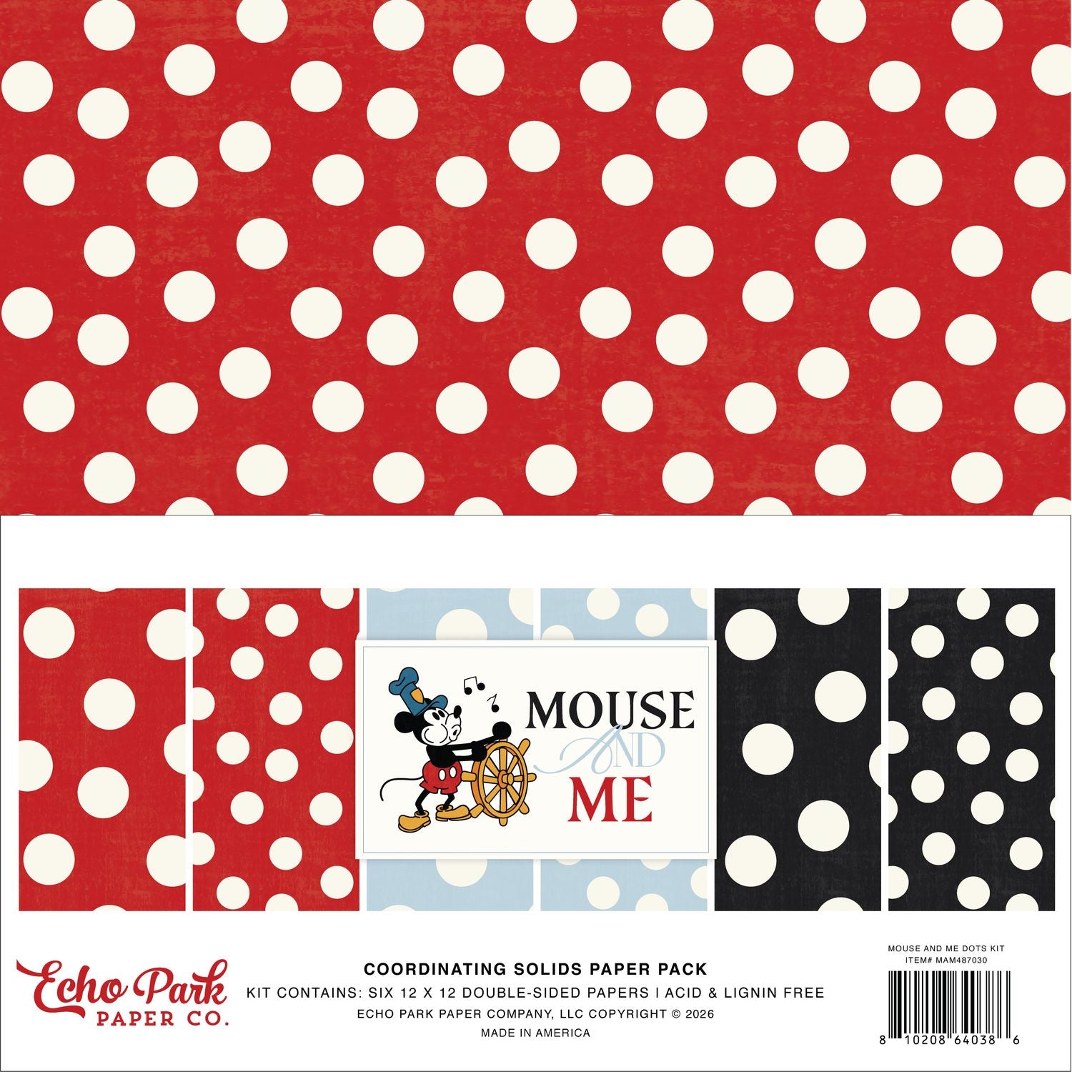 Echo Park Mouse And Me 12 x 12 Dots Kit mam487054