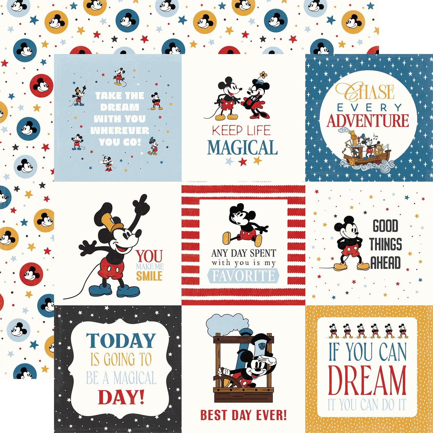 Echo Park Mouse And Me 12 x 12 Mega Bundle mam487050 Disney Sentiments