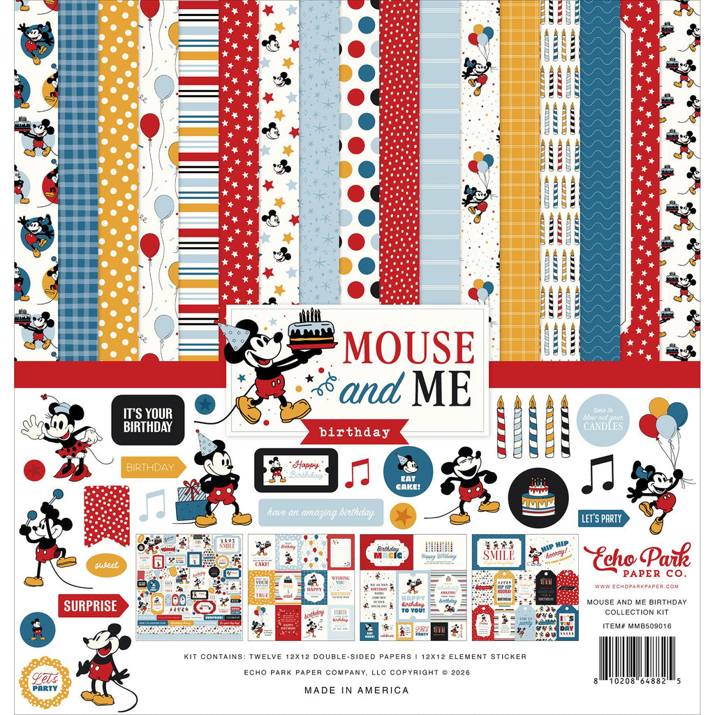 Echo Park Mouse And Me Birthday 12 x 12 Collection Kit mmb509016