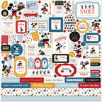 Echo Park Mouse And Me Birthday 12 x 12 Collection Kit mmb509016 Cardstock Stickers