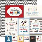 Echo Park Mouse And Me Birthday 12 x 12 Collection Kit mmb509016 Journaling Cards