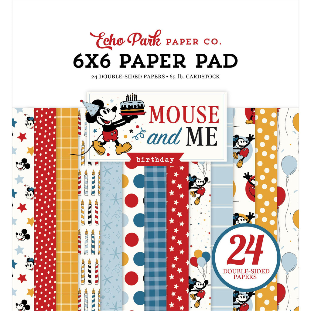 Echo Park Mouse And Me Birthday 6 x 6 Paper Pad mmb509023