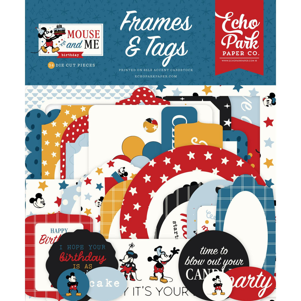 Echo Park Mouse And Me Birthday Frames And Tags mmb509025