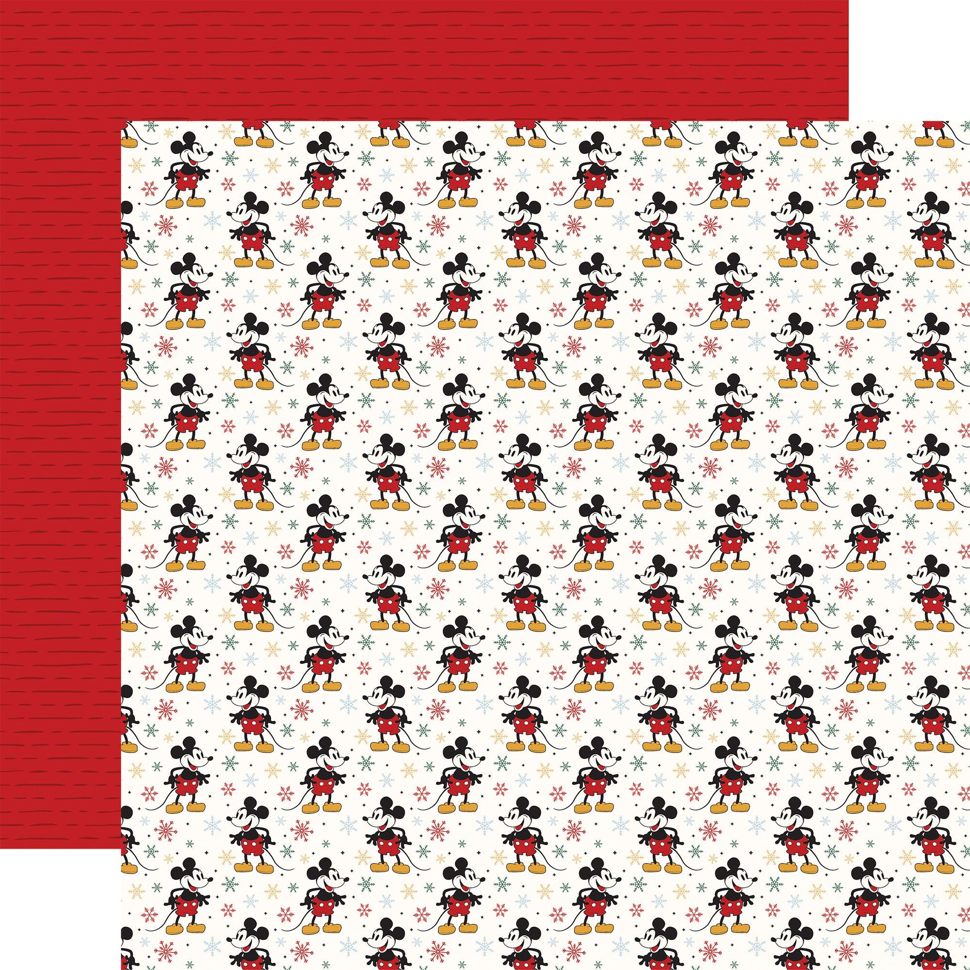 Echo Park Mouse And Me Christmas 12 x 12 Mega Bundle mmc520050 Merry Mickey Snowflakes