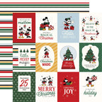 Echo Park Mouse And Me Christmas 12 x 12 Mega Bundle mmc520050 Mickey Journaling Cards