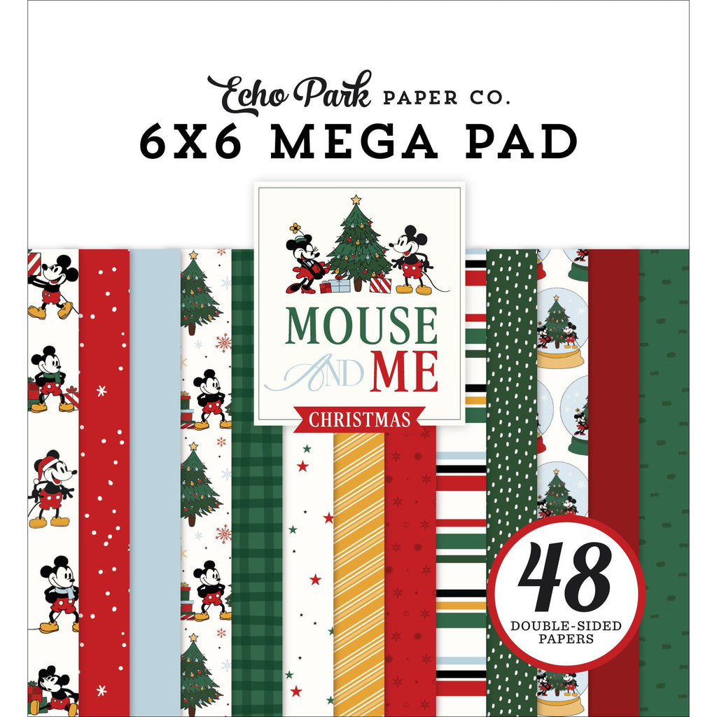Echo Park Mouse And Me Christmas 6 x 6 Mega Paper Pad mmc520031