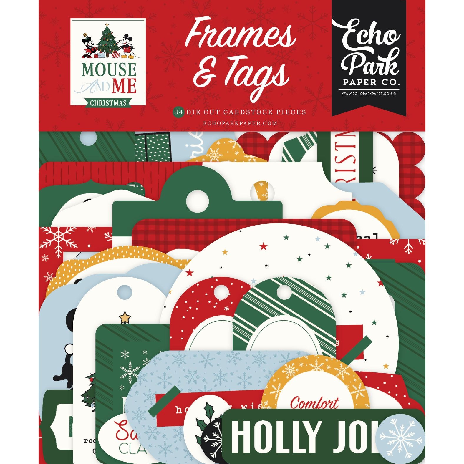 Echo Park Mouse And Me Christmas Frames And Tags mmc520025