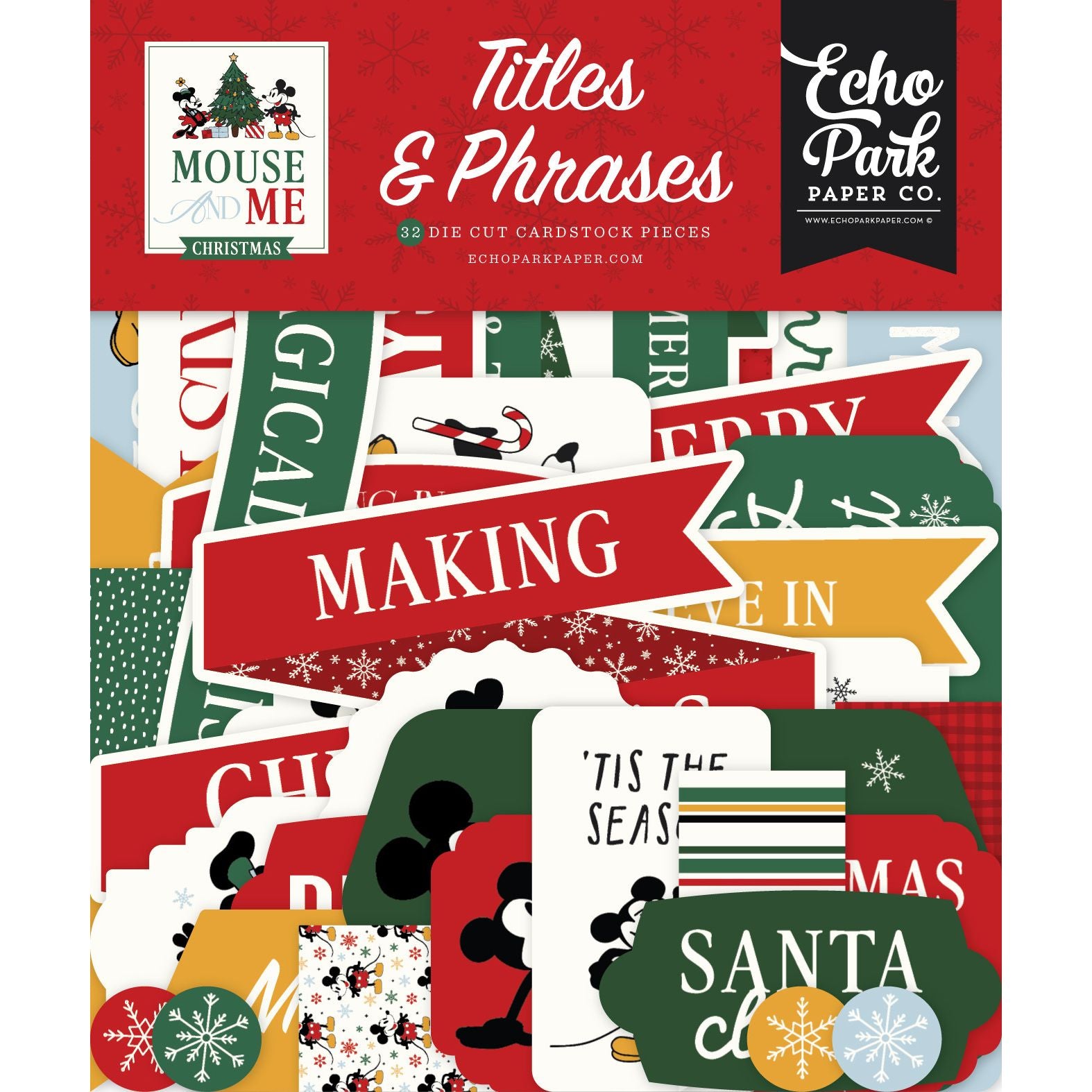 Echo Park Mouse And Me Christmas Titles And Phrases mmc520032