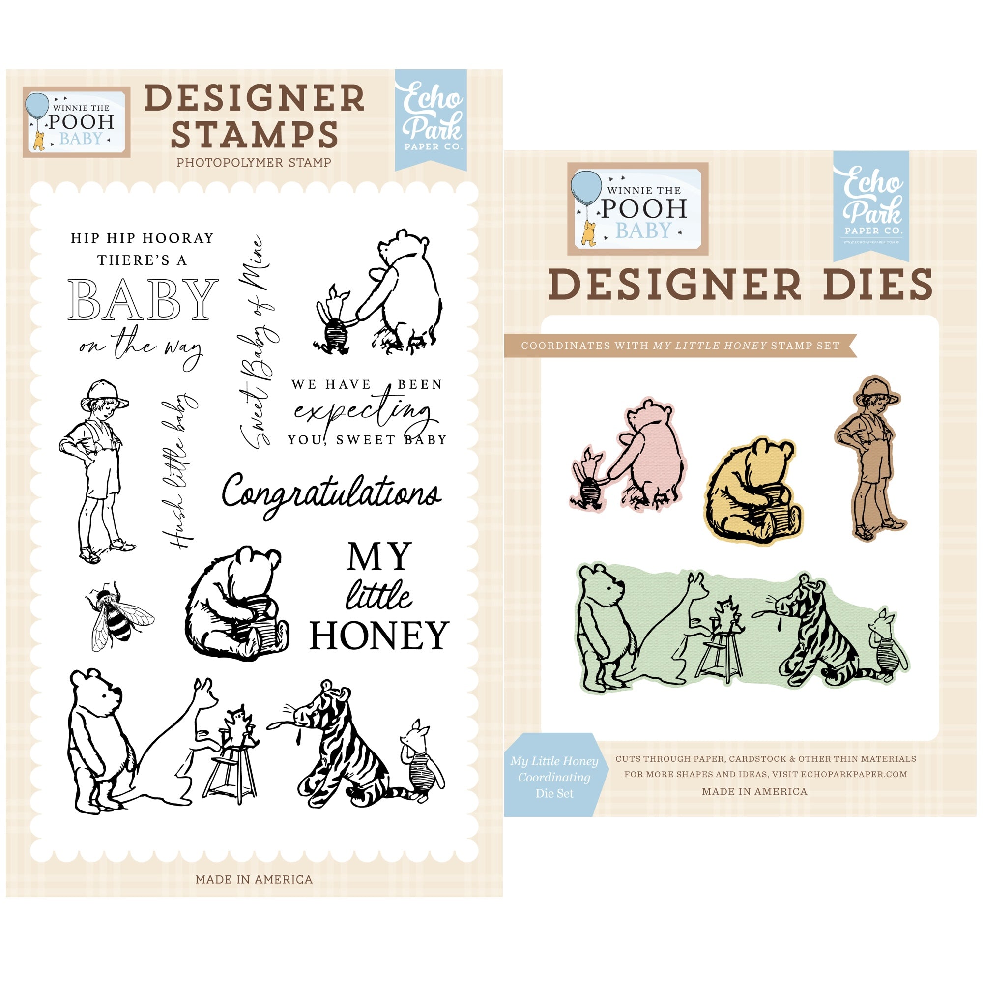 Echo Park My Little Honey Stamps And Dies Bundle