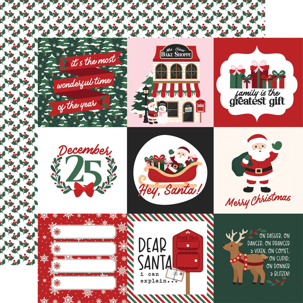 Echo Park North Pole Christmas 12 x 12 Collection Kit npc515016 Dear Santa Letter Sentiments
