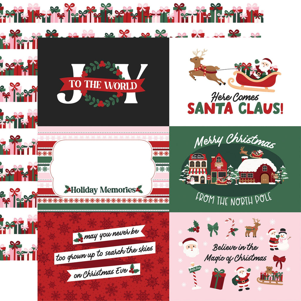 Echo Park North Pole Christmas 12 x 12 Collection Kit npc515016 Joy To The World Sentiments