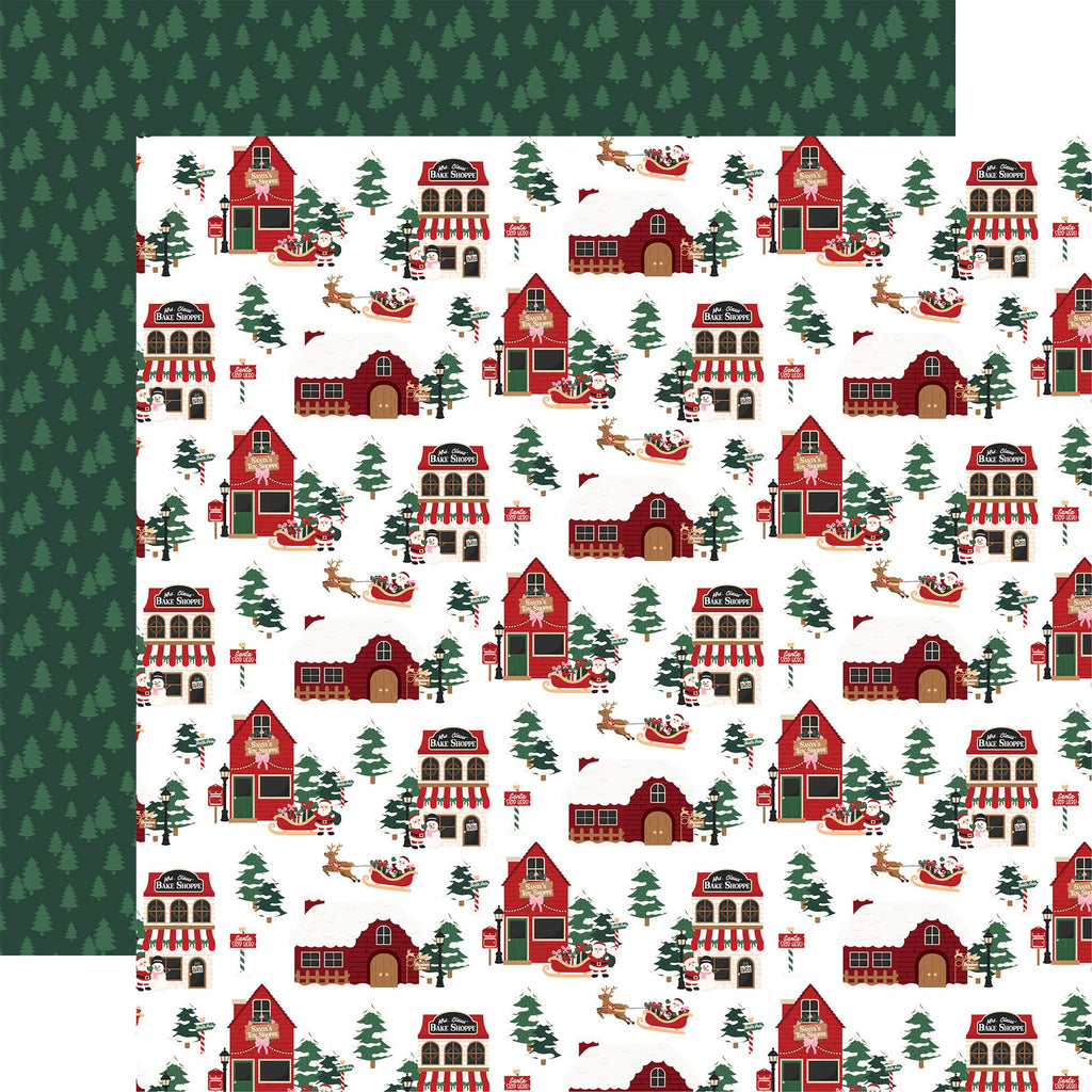 Echo Park North Pole Christmas 12 x 12 Mega Bundle npc515050 Santa Shops