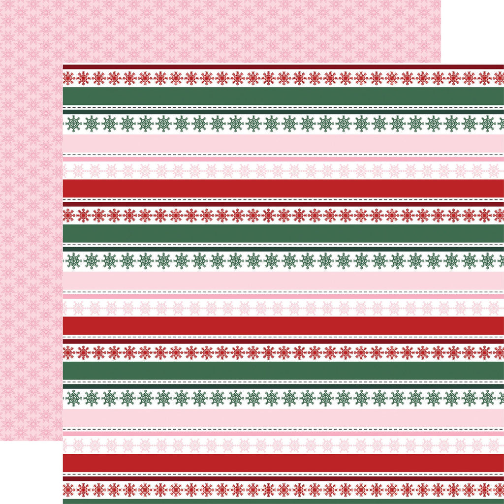 Echo Park North Pole Christmas 12 x 12 Mega Bundle npc515050 Snowflake Stripes