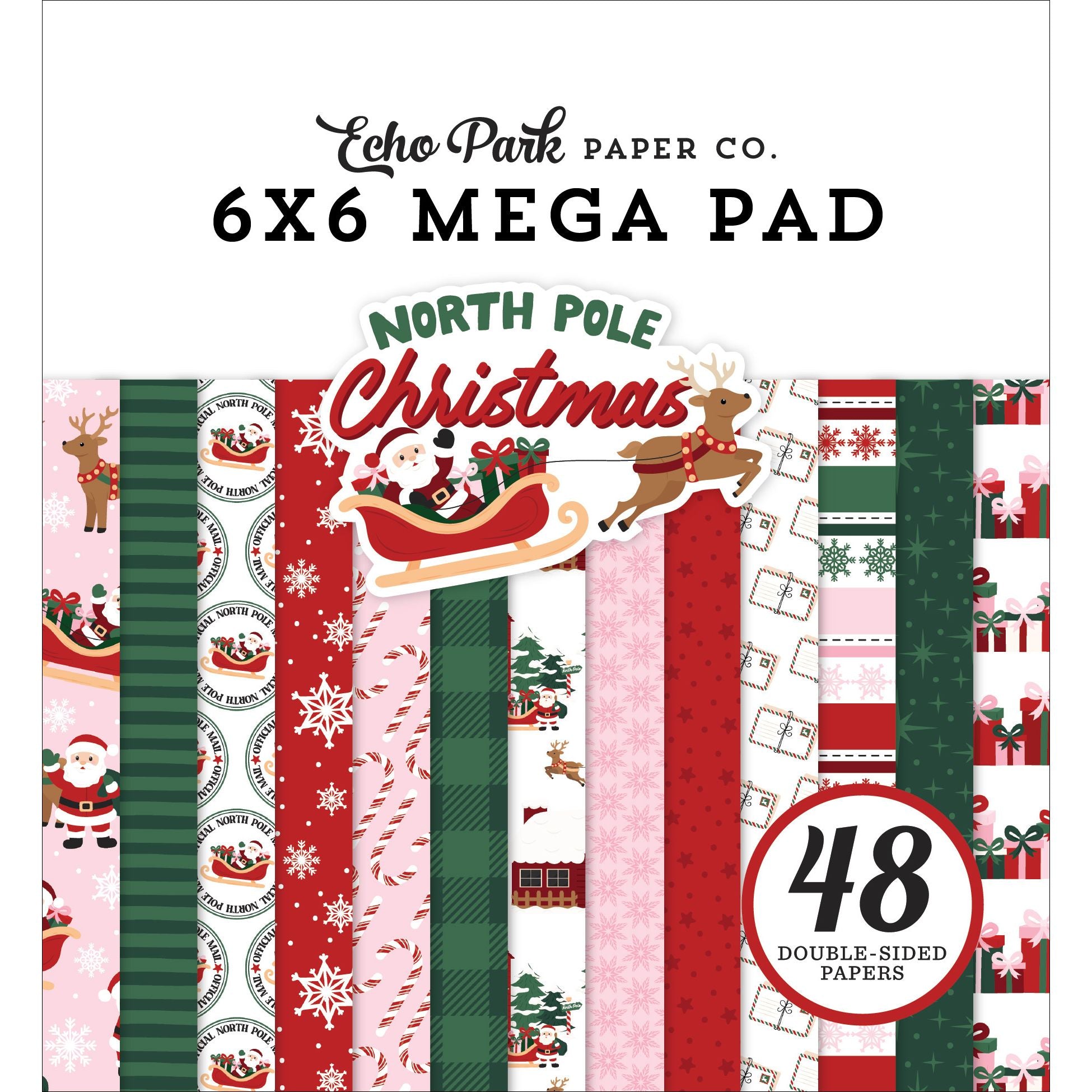 Echo Park North Pole Christmas 6 x 6 Mega Paper Pad npc515031