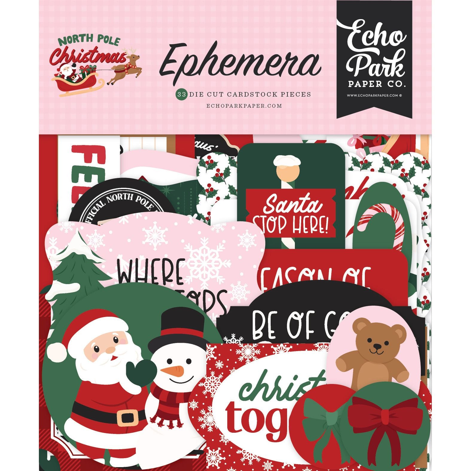 Echo Park North Pole Christmas Ephemera npc515024