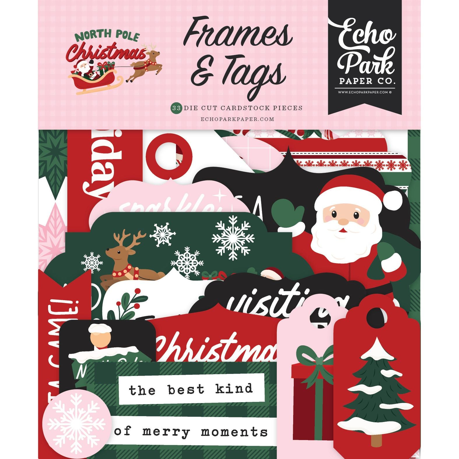Echo Park North Pole Christmas Frames And Tags npc515025