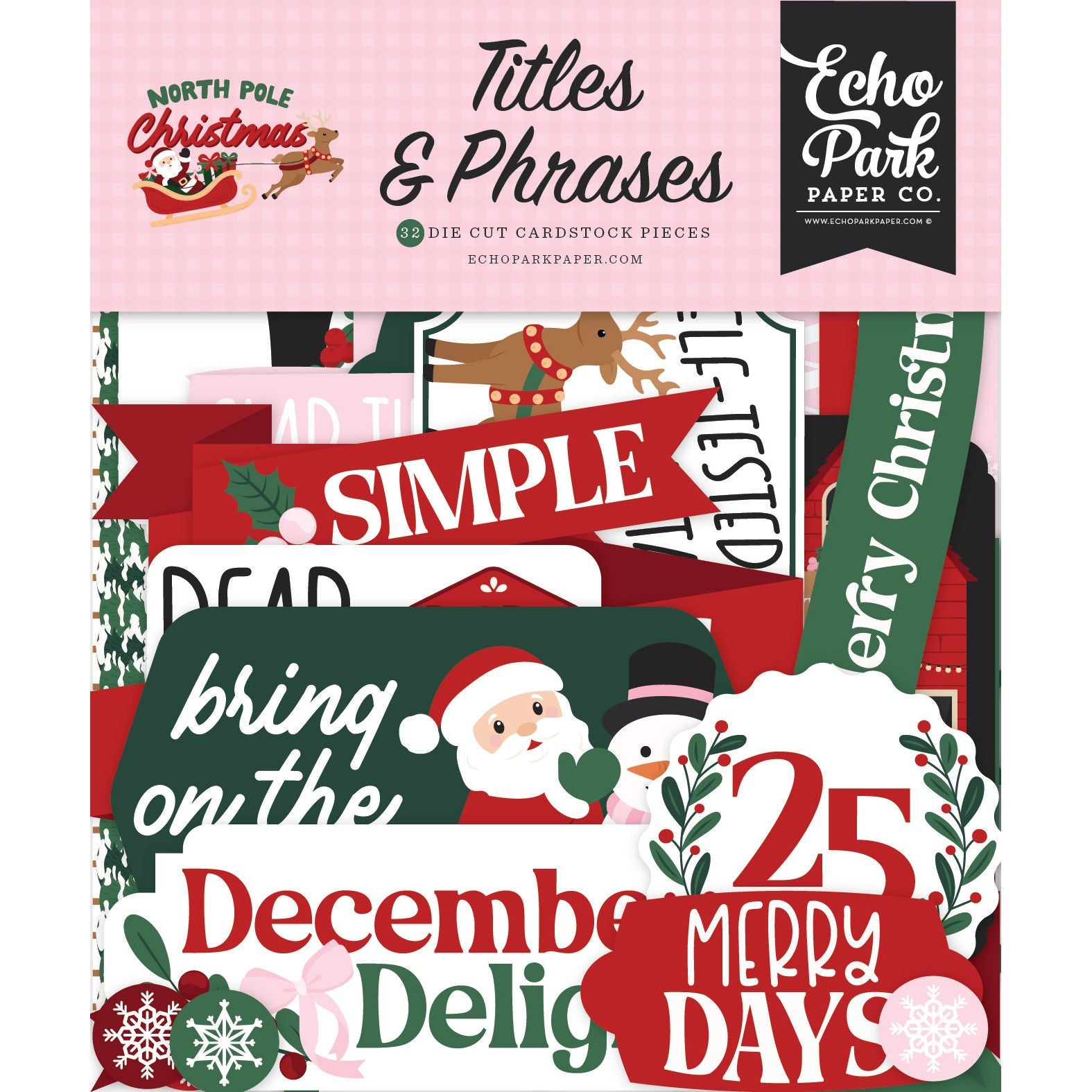 Echo Park North Pole Christmas Titles And Phrases npc515032