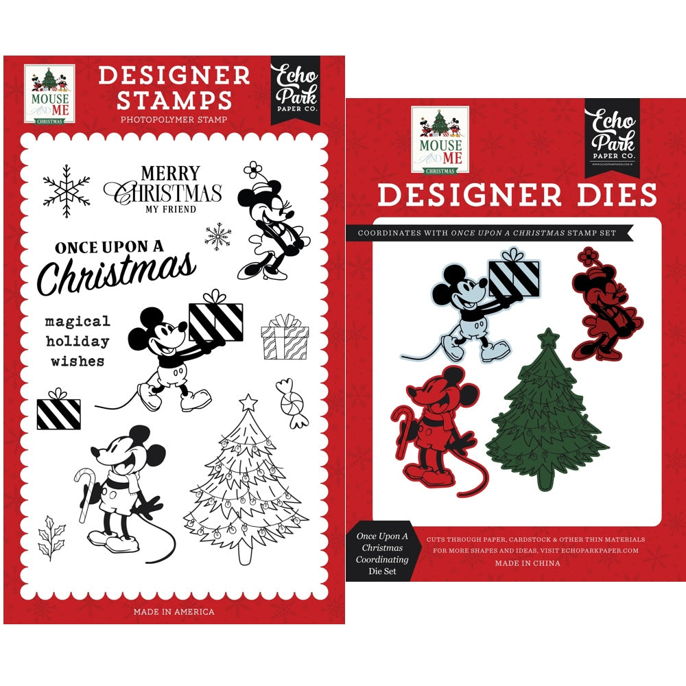 Echo Park Once Upon A Christmas Clear Stamps And Dies Bundle