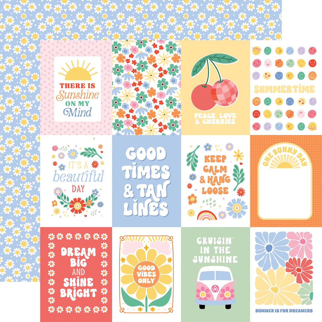 Echo Park Our Groovy Summer 12 x 12 Collection Kit ogs496016 Peace And Love Sentiments