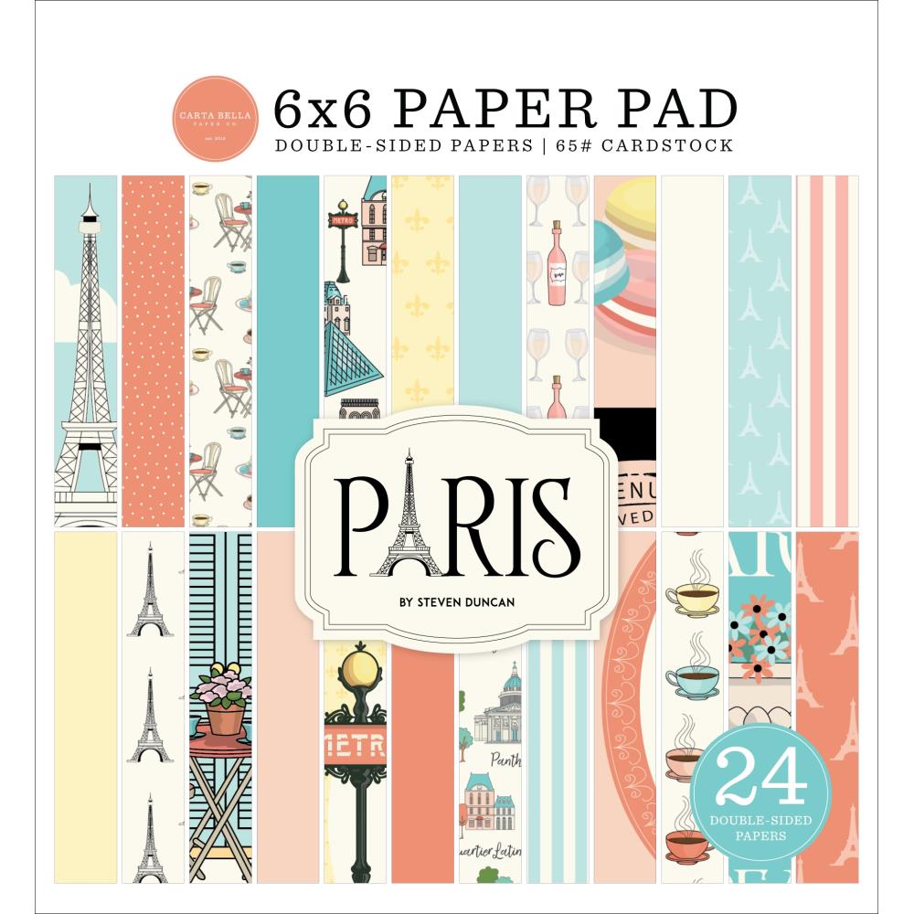 Echo Park Paris 6 x 6 Paper Pad cbp405023