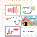 Echo Park Party Animal 12 x 12 Collection Kit pa480016 6x4 Journaling Cards