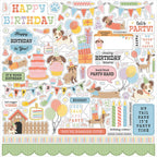 Echo Park Party Animal 12 x 12 Collection Kit pa480016 Cardstock Stickers