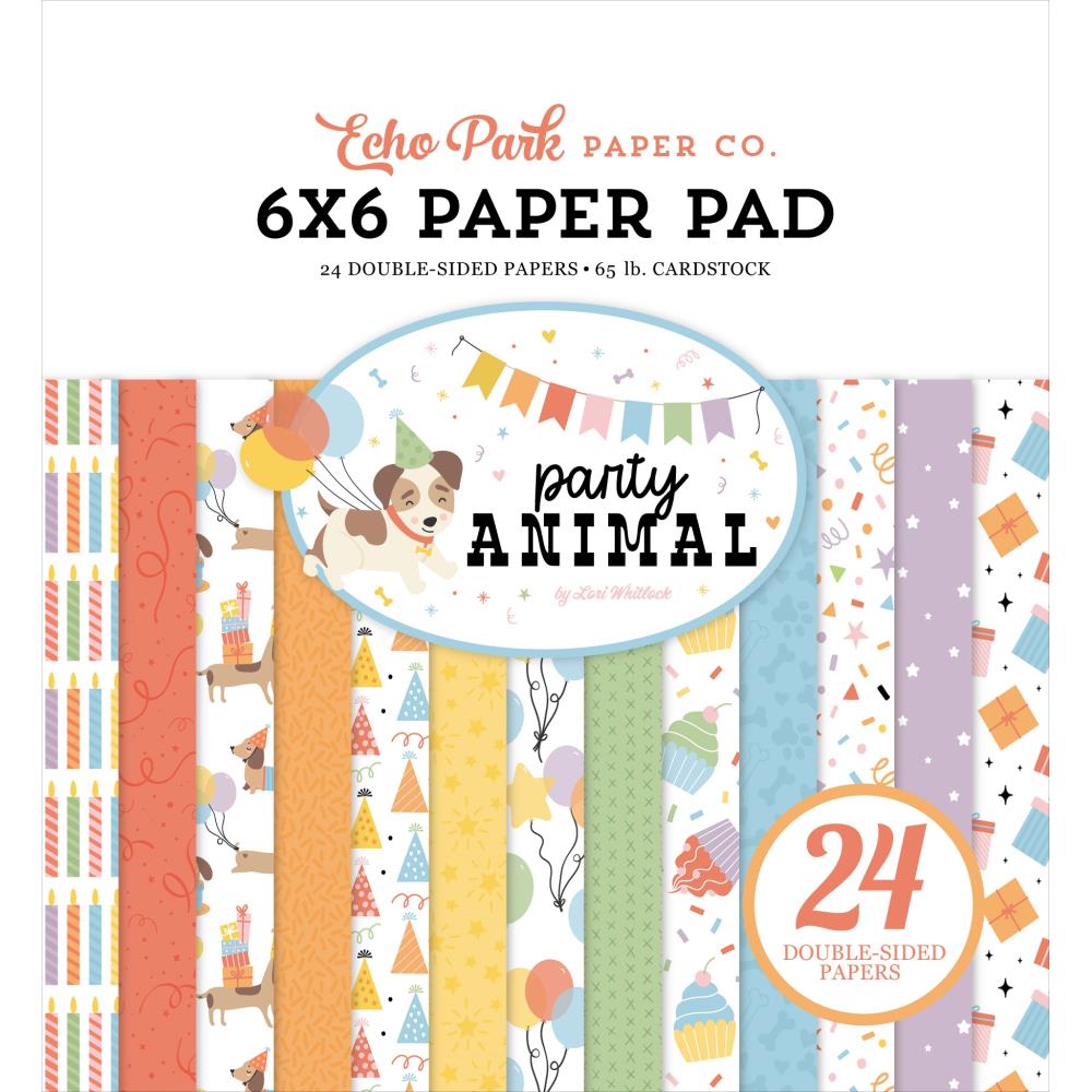 Echo Park Party Animal 6 x 6 Paper Pad pa480023