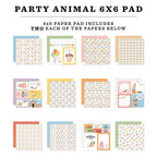 Echo Park Party Animal 6 x 6 Paper Pad pa480023 Product Image