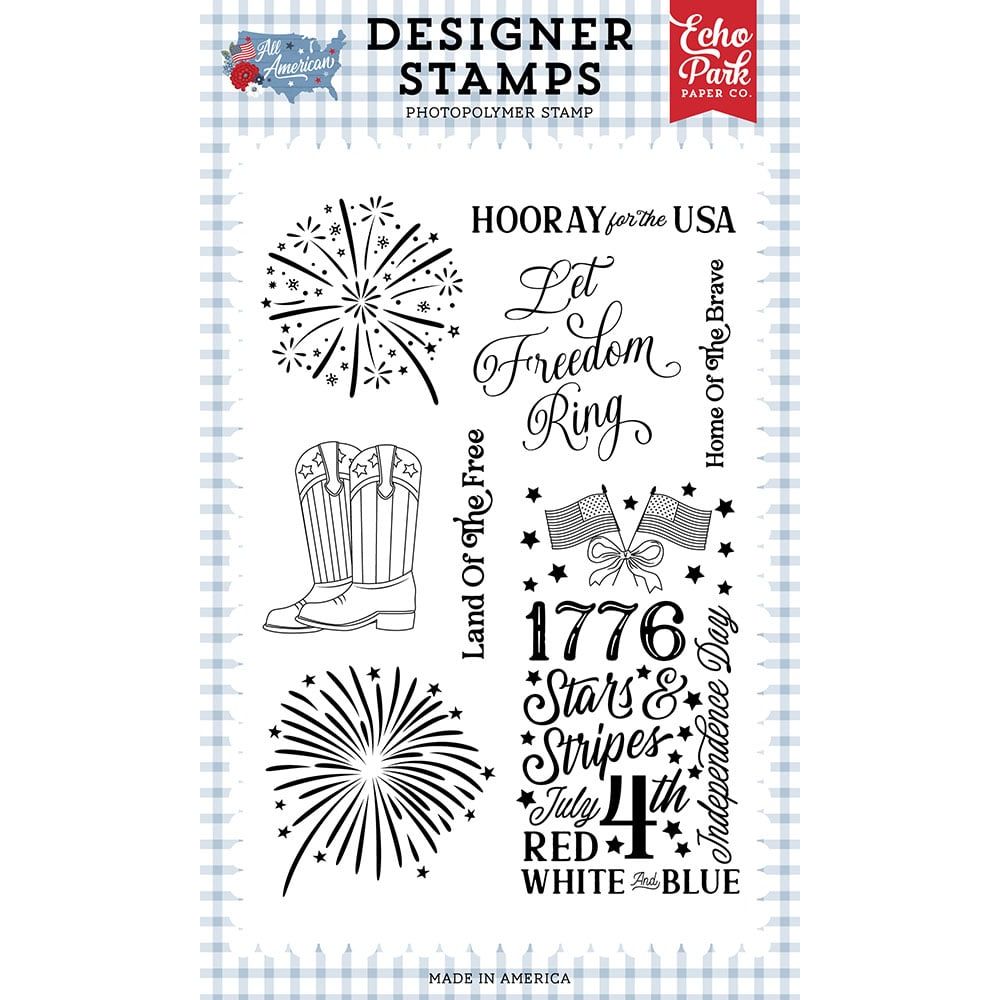 Echo Park Patriotic Clear Stamps all501044