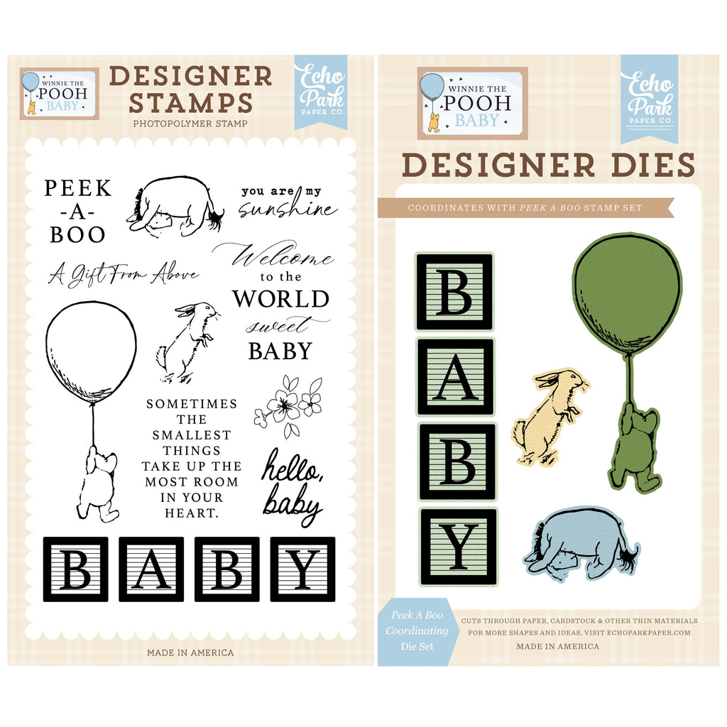 Echo Park Peek A Boo Stamps And Dies Bundle