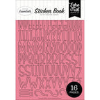 Echo Park Pink And Purple Alpha Sticker Book pe528029