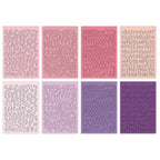 Echo Park Pink And Purple Alpha Sticker Book pe528029 Alphabet Fonts