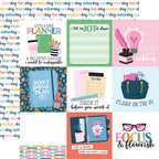 Echo Park Plan On It 12 x 12 Collection Kit poi474016 4X4 Journaling Cards