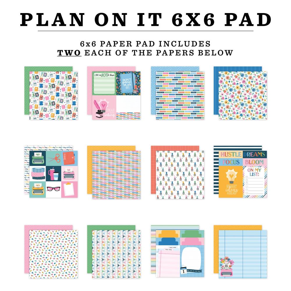 Echo Park Plan On It 6 x 6 Paper Pad poi474023 Detailed Images
