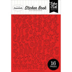 Echo Park Red And Brown Alpha Sticker Book re529029
