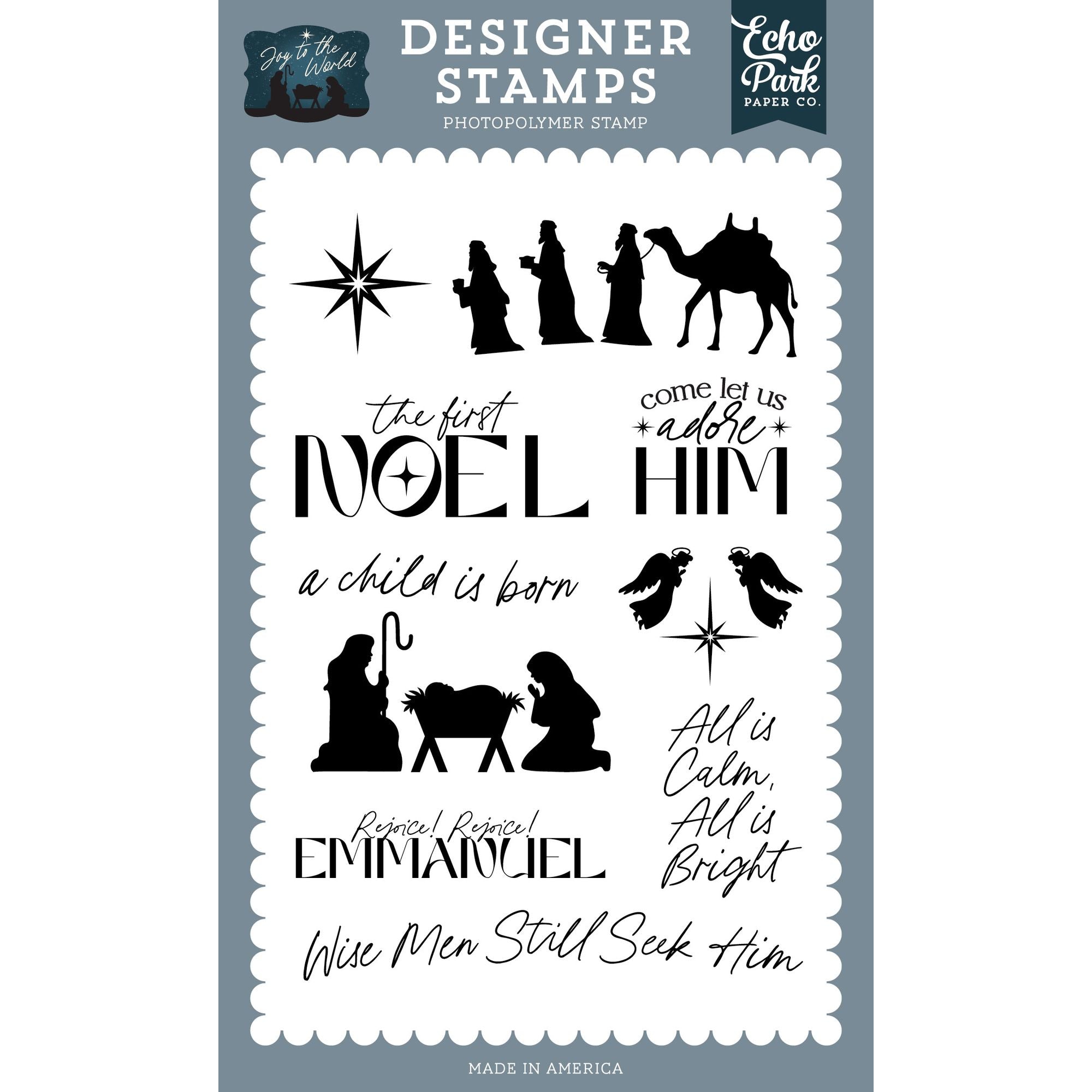 Echo Park Rejoice Rejoice Clear Stamps jtw521040