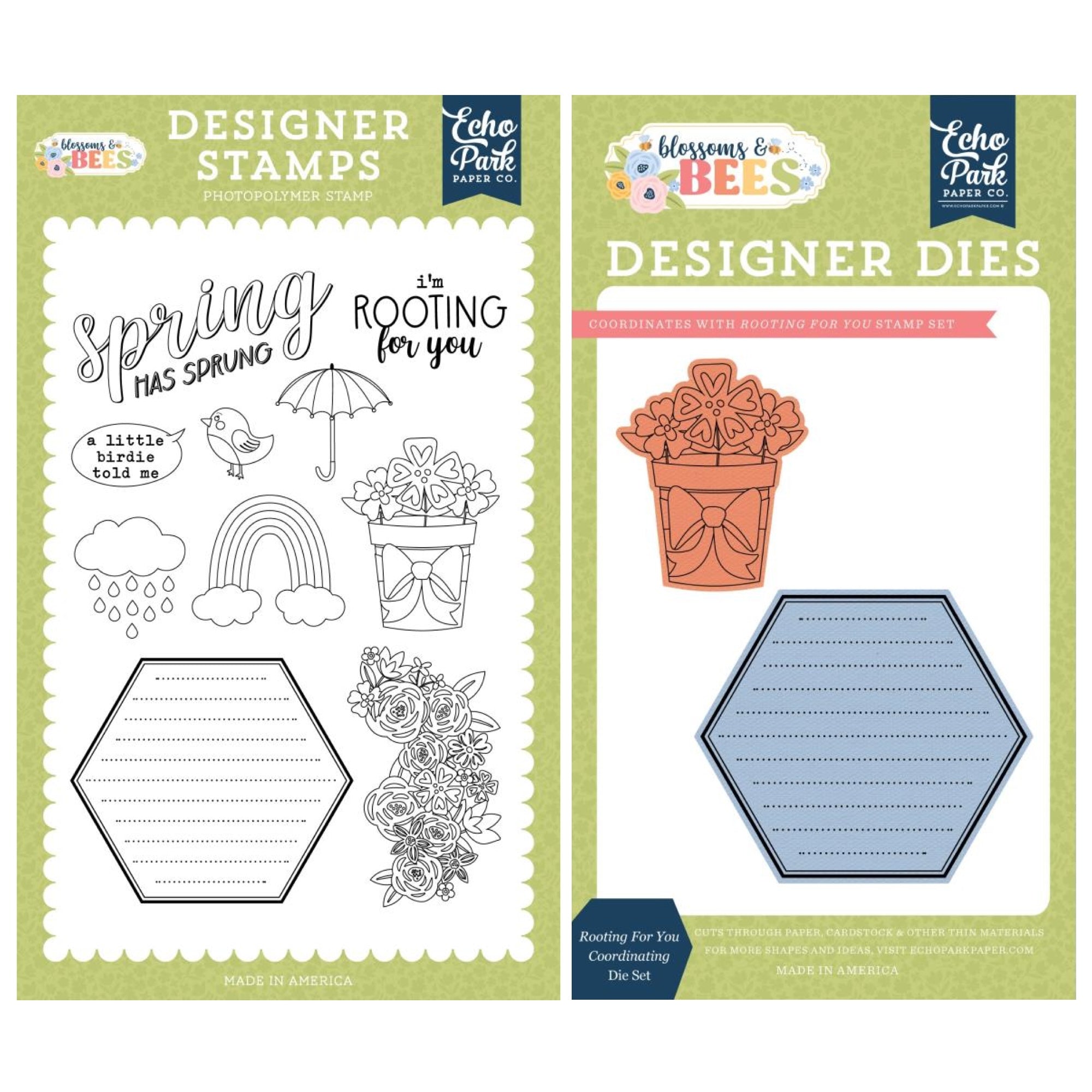 Echo Park Rooting For You Stamps And Dies Bundle