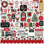 Echo Park Santa Claus 12 x 12 Collection Kit bsb388016 Cardstock Stickers