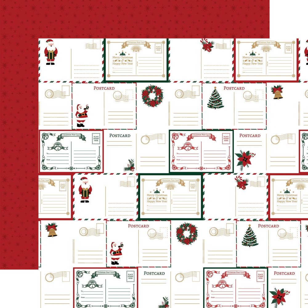 Echo Park Santa Claus 12 x 12 Collection Kit bsb388016 Christmas Post Card