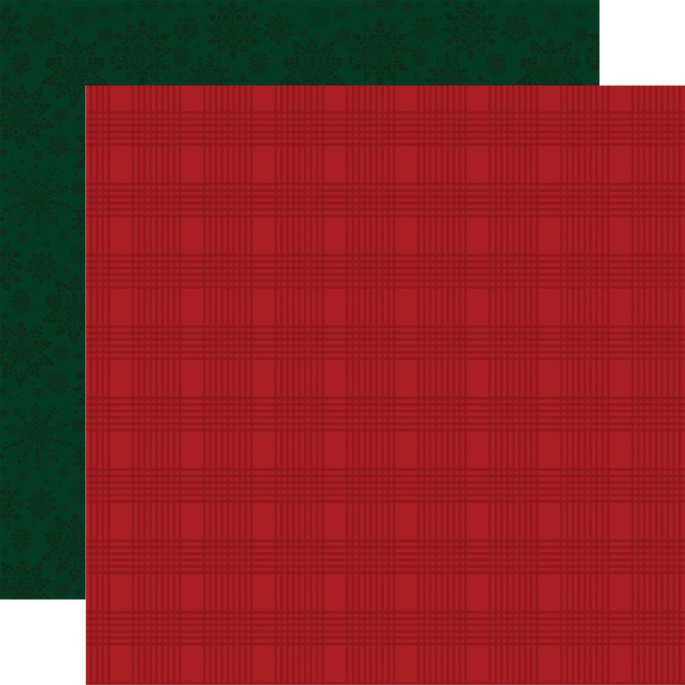 Echo Park Santa Claus 12 x 12 Collection Kit bsb388016 Red Dashed Plaid
