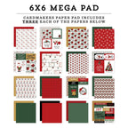 Echo Park Santa Claus 6 x 6 Mega Paper Pad sc457031 Detailed Images