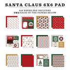 Echo Park Santa Claus 6 x 6 Paper Pad sc457023 Detailed Image