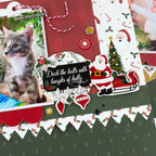 Echo Park Santa Claus Frames And Tags sc457025 Deck The Halls Layout