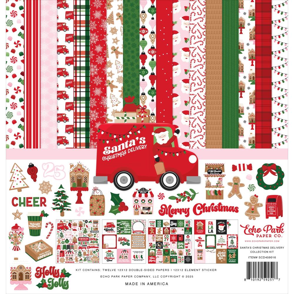 Echo Park Santa's Christmas Delivery 12 x 12 Collection Kit scd459016