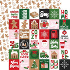Echo Park Santa's Christmas Delivery 12 x 12 Collection Kit scd459016 2X2 Journaling Cards