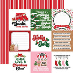 Echo Park Santa's Christmas Delivery 12 x 12 Collection Kit scd459016 4X4 Journaling Cards